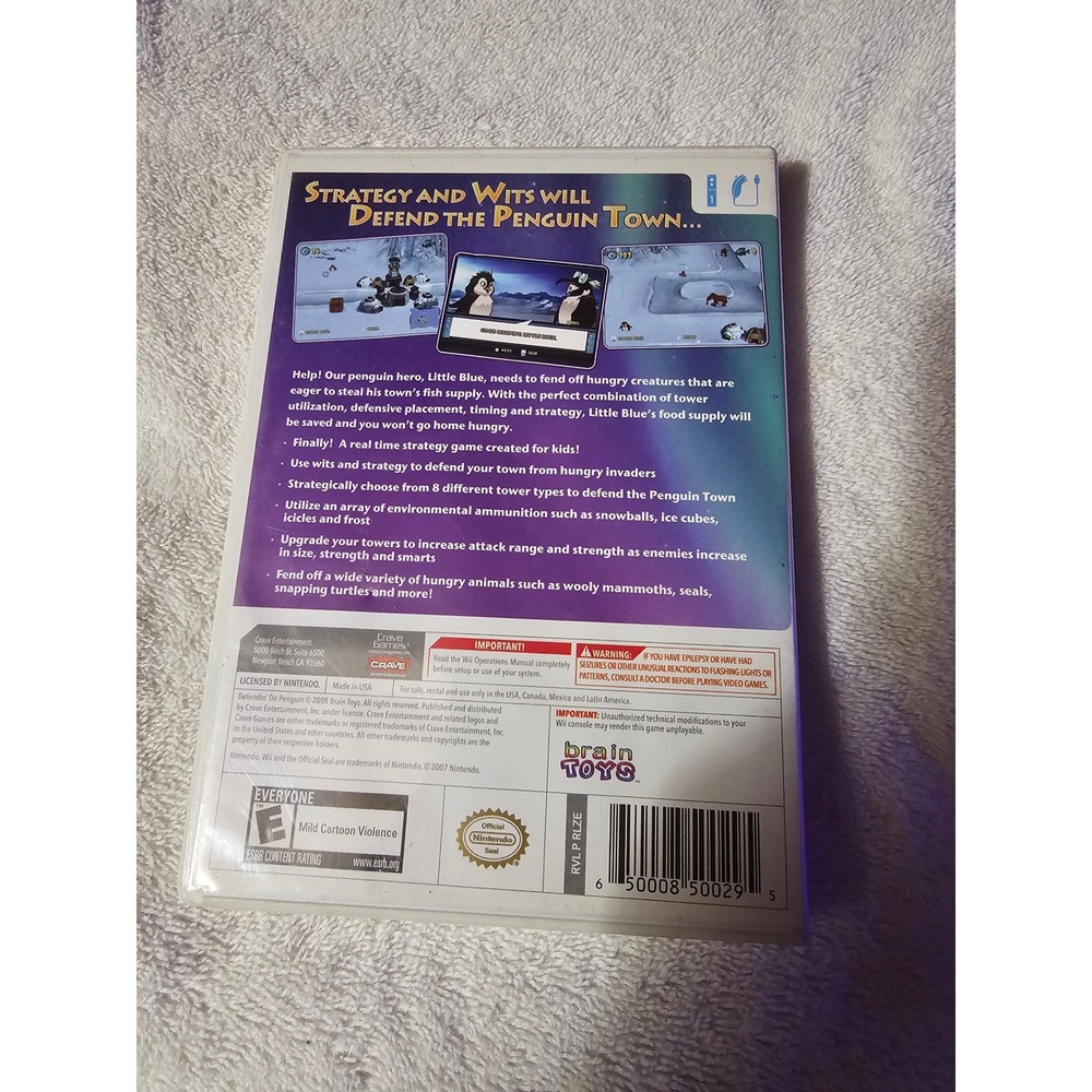 Defendin' De Penguin Wii Game Tower Defense Strategy Kids Family Fun - Picture 4 of 4
